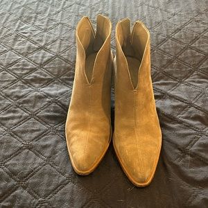 Vince tan booties